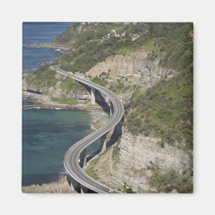 Íman Vista aérea da Sea Cliff Bridge perto de Wollongon