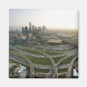 Íman Vista aérea de Dallas do centro, Texas