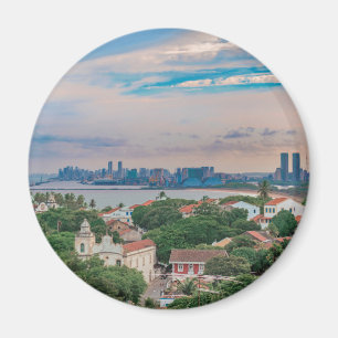 Íman Vista aérea de Olinda e de Recife Pernambuco