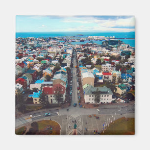 Íman Vista aérea de Reykjavik