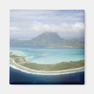 Íman Vista aérea de um pequeno plano de viagem ao trab