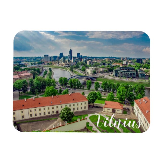 Íman Vista aérea de Vilnius, Lituânia (Horizontal)