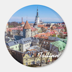 Íman Vista aérea do centro Tallinn