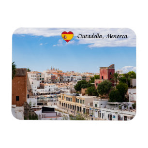 Íman Vista aérea do porto e da cidade de Ciutadella - 