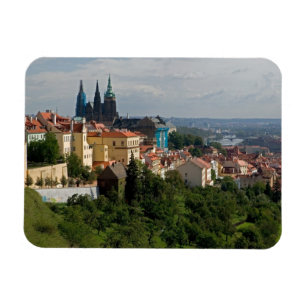 Íman Vista da Catedral de São Vito, Praga, República Tc