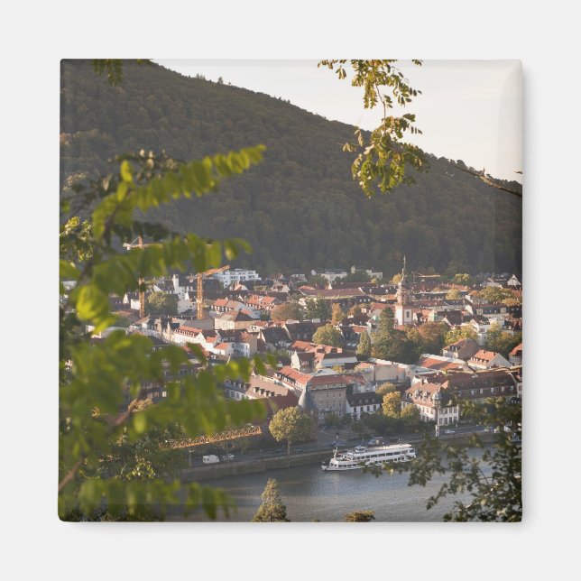 Íman Vista da Cidade Antiga de Heidelberg (Frente)