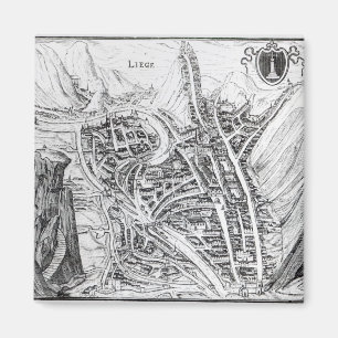 Íman Vista da Cidade de Liege