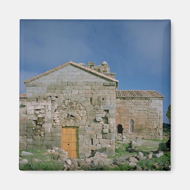 Íman Vista da fachada oeste, construída c.862-930 (Frente)