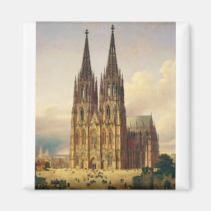 Íman Vista da majestade gótica da Catedral de Colônia