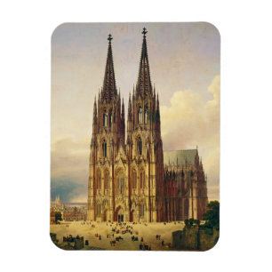 Íman Vista da majestade gótica da Catedral de Colônia