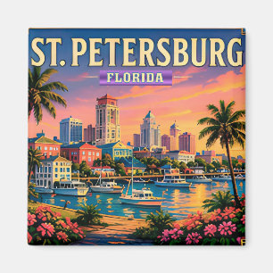 Íman 🌴 Vista da Orla de St Petersburg Flórida