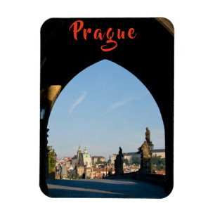 Íman Vista da ponte de Charles em Praga - R. Checa