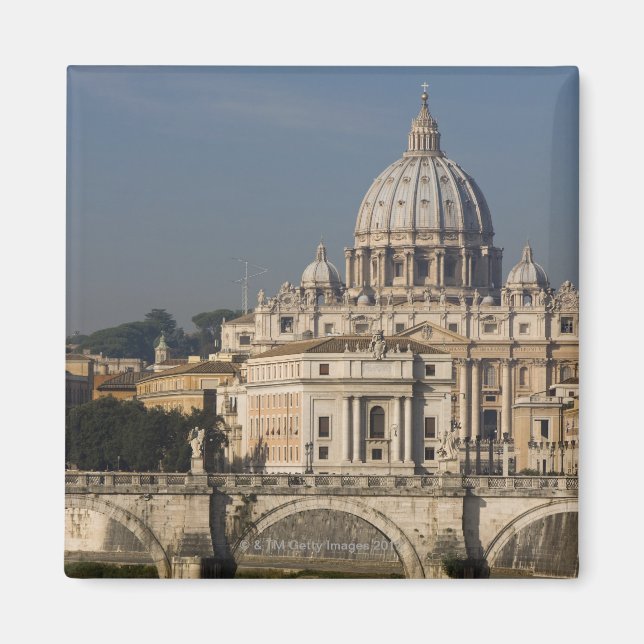 Íman Vista da Rua Peter com a Ponte Sant' Angelo (Frente)