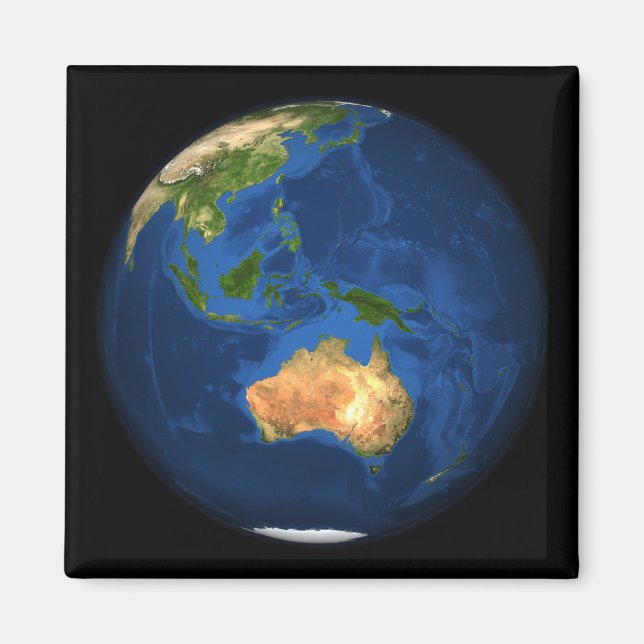 Íman Vista da Terra do cheio mostrando a Indonésia, Oce (Frente)