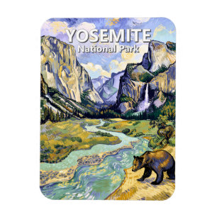 Íman Vista da Túnel do Urso El Capitan em Yosemite Arte