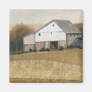 Íman Vista de Barn Branco