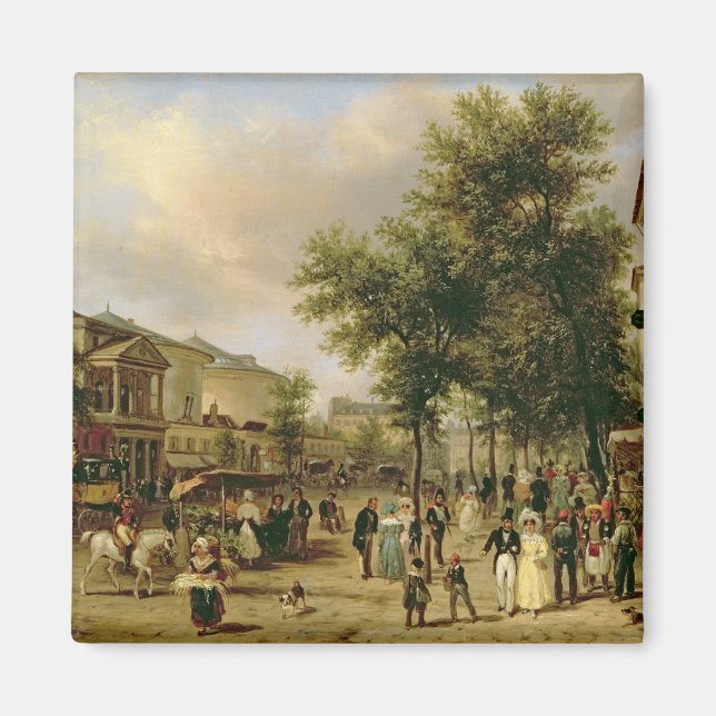 Íman Vista de Boulevard Montmartre, Paris, 1830 (Frente)
