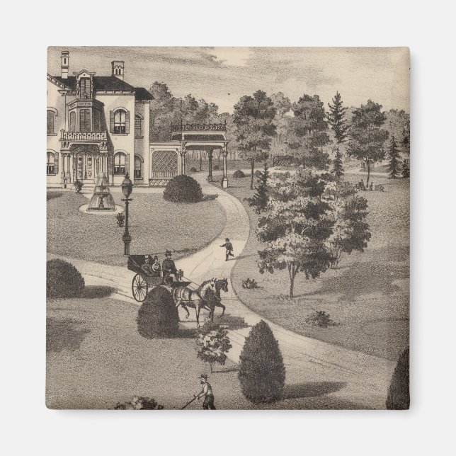 Íman Vista de Brattleboro Vermont (Frente)