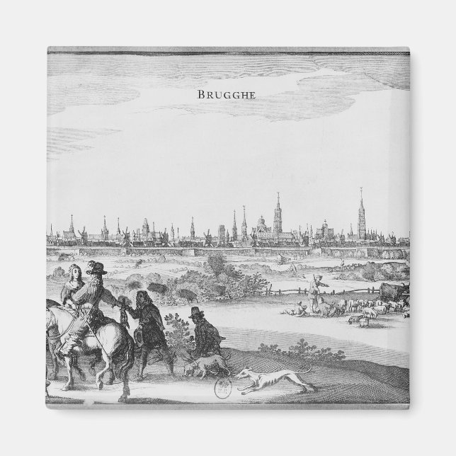 Íman Vista de Bruges (Frente)