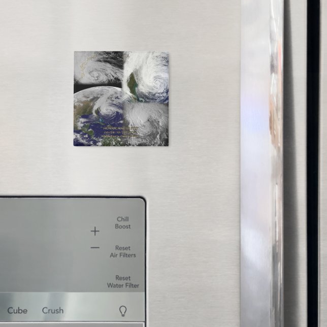 Íman Vista de Colagem de Satélites do Furacão Sandy (In Situ (Fridge))