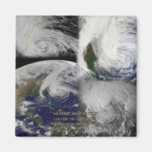Íman Vista de Colagem de Satélites do Furacão Sandy