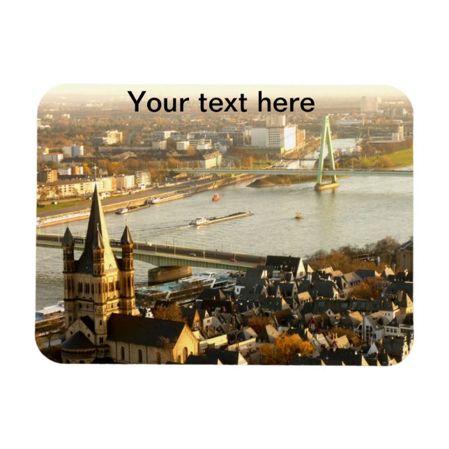 Íman Vista de Colônia da Foto da Catedral (Horizontal)