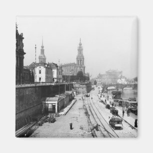 Íman Vista de Dresden do Bruehlsche Terrasse