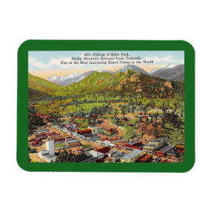 Íman Vista de Estes Park Colorado Vintage