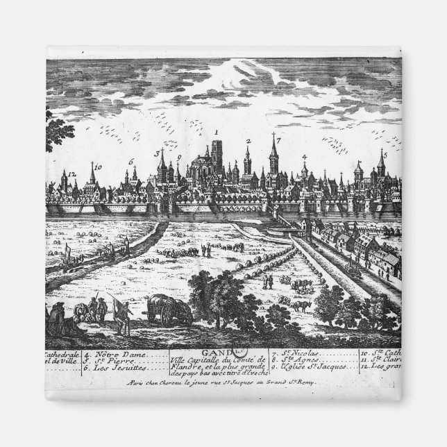 Íman Vista de Gand (Frente)