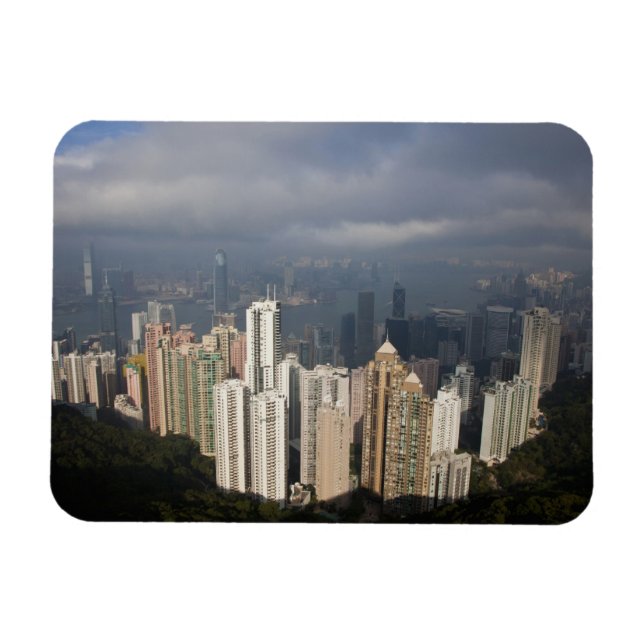 Íman Vista de Hong Kong do Pico (Horizontal)