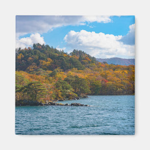 Íman Vista de outono em torno do lago Towada Japão