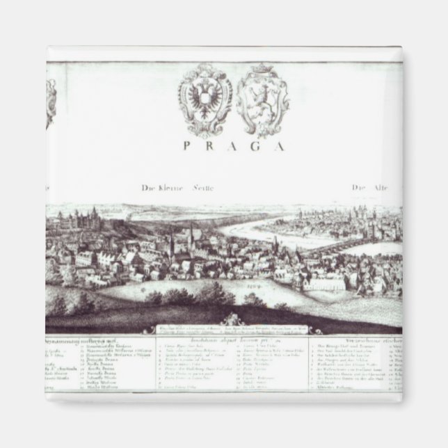 Íman Vista de Praga, 1649 (Frente)