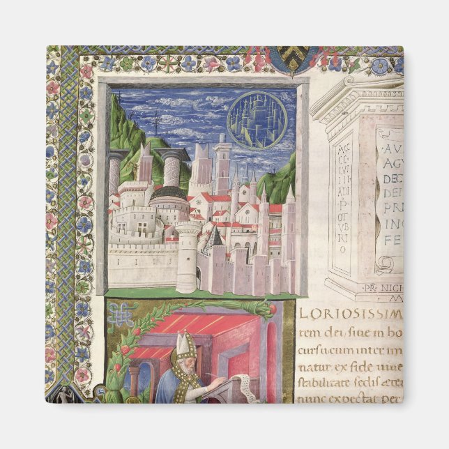 Íman Vista de Roma como a cidade de Deus (Frente)