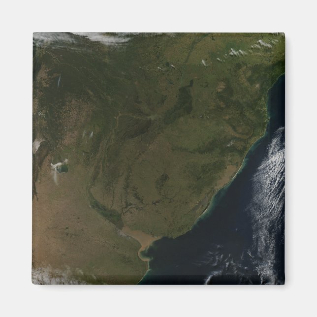 Íman Vista de satélite da América do Sul (Frente)