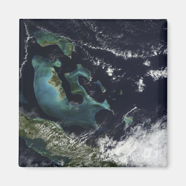 Íman Vista de satélite das Ilhas Bahama (Frente)