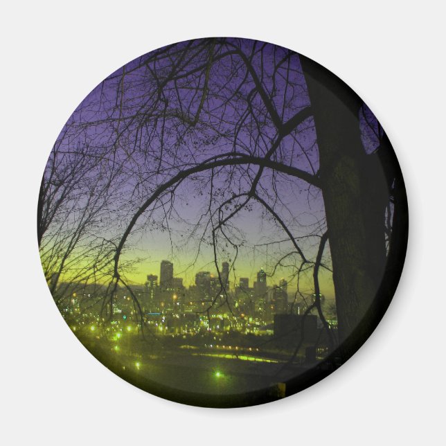 Íman Vista de Seattle no amanhecer (Frente)