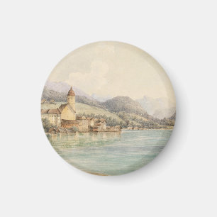 Íman Vista de St. Wolfgang no Lago Wolfgang Carl Lafite