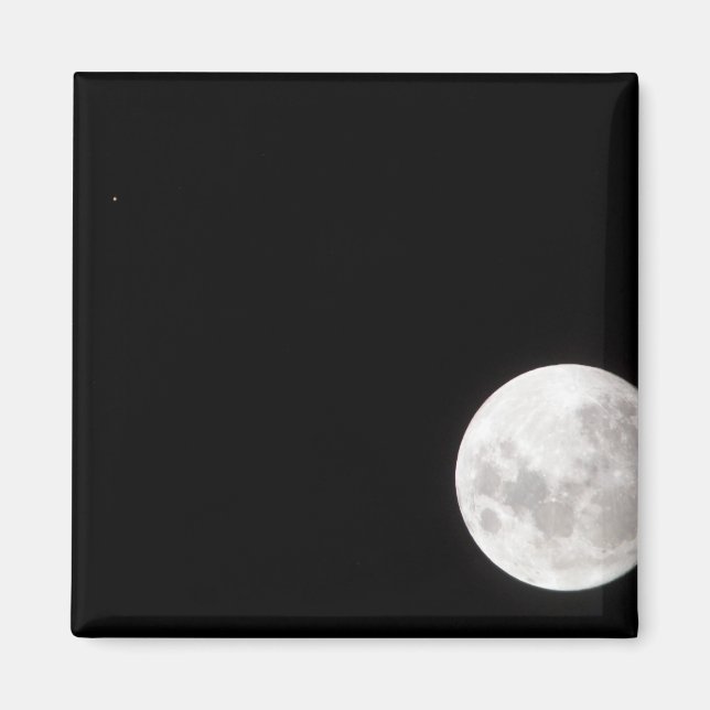 Íman Vista de um Lua de cheio, também mostra Marte (Frente)