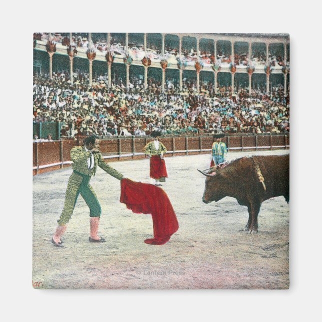 Íman Vista de um Matador prestes a jogar o BullSpain (Frente)