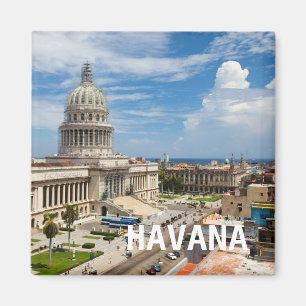 Íman Vista de um prédio do Capitólio em Havana, Cuba