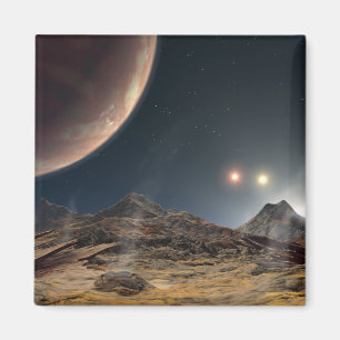 Íman Vista de uma lua hipotética na órbita