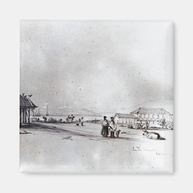 Íman Vista de Valparaíso, 1834 (Frente)