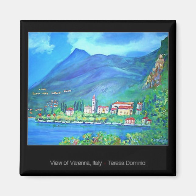 Íman Vista de Varena, Itália Magnet (Frente)