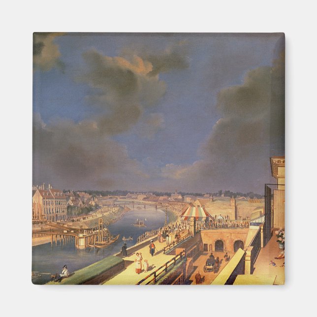 Íman Vista de Viena, 1819 (óleo na canvas) (Frente)