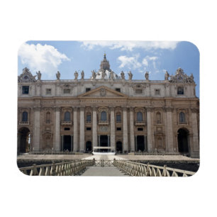 Íman Vista dianteira da basílica de St Peter, Vatican.