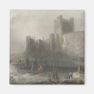 Íman Vista do castelo de Carrifergus