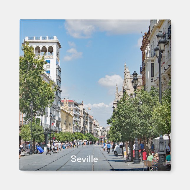 Íman Vista do centro de Sevilha (Frente)