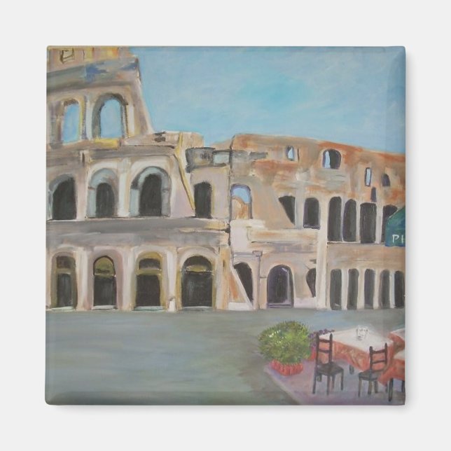 Íman Vista do Coliseu em Roma (Frente)