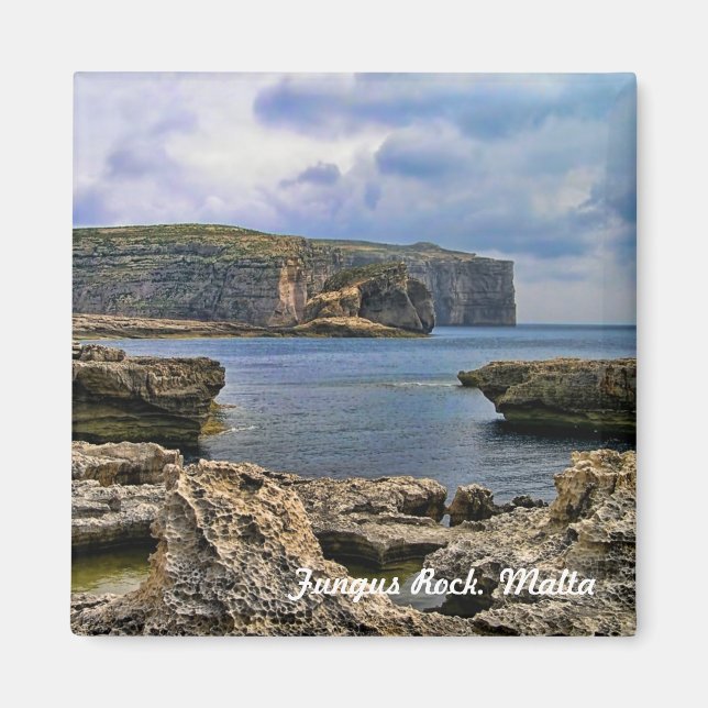 Íman Vista do Fungus Rock em Malta (Frente)