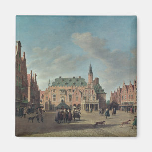 Íman Vista do Grote Markt em Haarlem